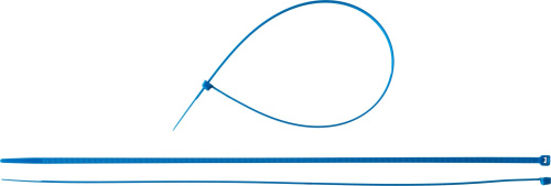 Кабельные стяжки синие КС-С1, 4.8 x 400 мм, 100 шт, нейлоновые, ЗУБР
