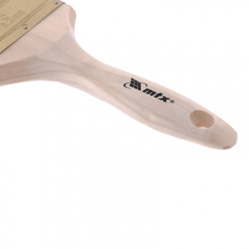 Кисть плоская Golden 3", искусственная щетина, деревянная ручка MTX