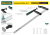Струбцина, KRAFTOOL 32011-080-300, тип "F", DIN 5117, двухкомпонентная ручка, 80х300 мм