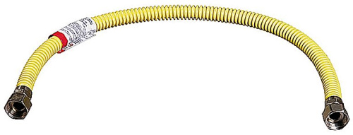 Подводка-сильфон ЗУБР для газа, нержавеющая сталь, г/г 1/2" - 0,8м