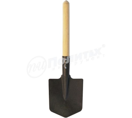 Лопата "саперная" 180*155*530мм, деревянный черенок Polyagro