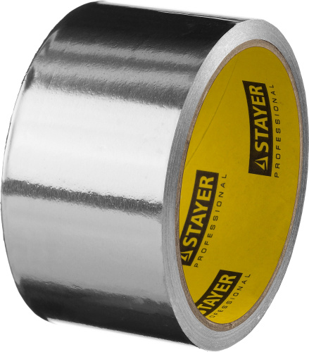 Алюминиевая лента, STAYER Professional 12268-50-10, до 120°С, 50мкм, 50 мм х 10м