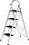 Лестница-стремянка СИБИН стальная c широкими ступенями, 4 ступени