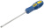 Отвертка "Гранд", сталь S2, шестигранное жало, прорезиненная сине-желтая ручка, Профи  6х150 мм SL