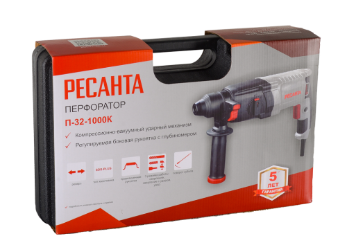 Перфоратор Ресанта П-32-1000К 75/3/3