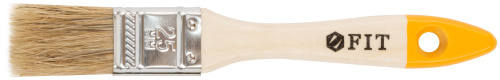 Кисть флейцевая "Стандарт-Плюс", натур.светлая щетина, деревянная ручка  1" (25 мм)