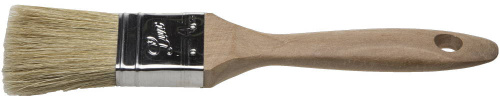 Кисть плоская STAYER "UNIVERSAL-LUX", натуральная щетина, деревянная ручка, 25мм