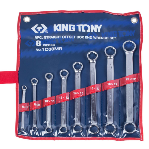 Набор накидных ключей, 6-22 мм 8 предметов KING TONY