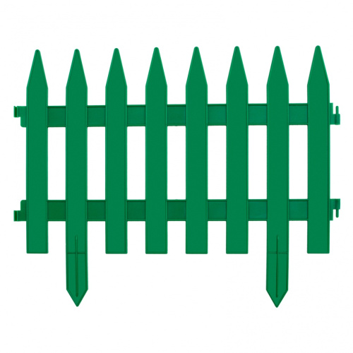 Забор декоративный "Рейка" 28 х 300 см, зеленый, Россия Palisad