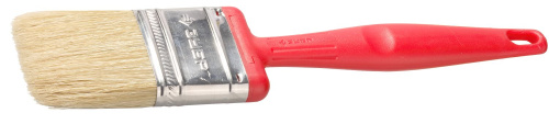 Кисть плоская ЗУБР "БСГ-50", с быстросъемной головой, натуральная щетина, пластмассовая ручка, 38 мм