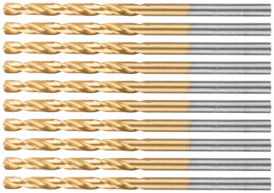 Сверло по металлу Cutop Profi с титановым покрытием, 3,2х65 мм (10 шт)