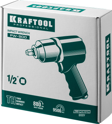 Ударный пневматический гайковерт KRAFTOOL PW-900, 1/2" 64210