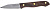 Нож LEGIONER "GERMANICA" овощной, тип "Solo" с деревянной ручкой, нерж лезвие 80 мм 