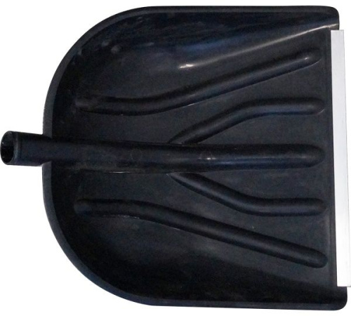 Лопата пластик алюминиевая накладка  б/ч 410х460 "КУПЕЦ" 