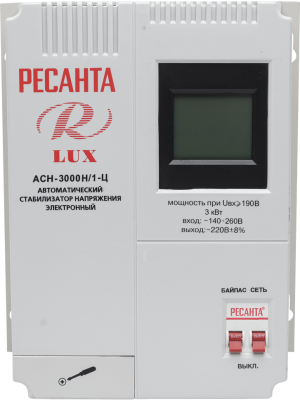 Стабилизатор АСН- 3 000Н/1-Ц Ресанта Lux