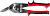 ЗУБР Ножницы по металлу двухрычажные, правые, У8А, 250 мм