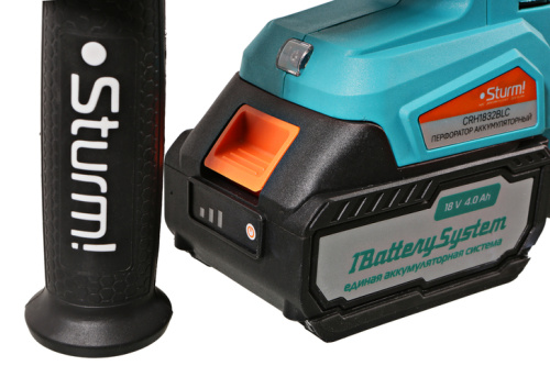 Аккумуляторный перфоратор Sturm! CRH1832BLC 1BatterySystem