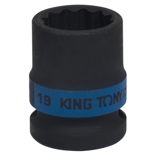 Головка торцевая ударная двенадцатигранная 1/2", 19 мм KING TONY