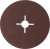 Круг шлифовальный ЗУБР "ПРОФИ" фибровый, для УШМ, P40, 180х22мм, 5 листов