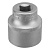Головка торцевая, 32 мм, 12-гранная, CrV, под квадрат 1/2", хромированная Stels