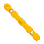 Уровень алюминиевый "Yellow", коробчатый корпус, 3 акриловых глазка, линейка, 400мм, РемоКолор