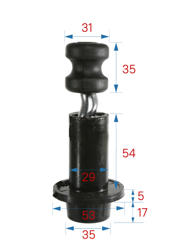 WP9704DW-SCREW Винт рабочий в сборе со втулкой для WP9704DW (без версии+ver 3.1), Sturm