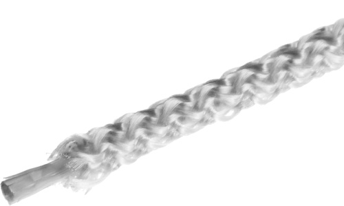 Шнур вязаный полипропиленовый СИБИН с сердечником, белый, длина 20 метров, диаметр 3 мм