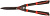 Кусторез, прямые лезвия с тефлоновым покрытием, стальные ручки с прорезиненными рукоятками 610 мм