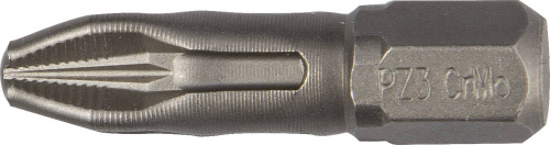 Биты "X-DRIVE" кованые, KRAFTOOL 26121-2-25-2, Cr-Mo сталь, тип хвостовика C 1/4", PH2, 25мм, 2шт