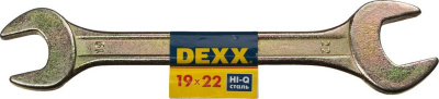 Рожковый гаечный ключ 19 x 22 мм, DEXX