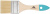 Кисть флейцевая, натур. cветлая щетина, деревянная ручка  2" (50 мм)