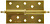 Петля дверная разъемная, 1 подшипник, цвет мат. латунь (SB), левая, с крепежом, 125х75х2, 5мм, 2шт 