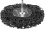 ЗУБР "ПРОФЕССИОНАЛ". Щетка дисковая для дрели, нейлоновая проволока с абразивным покрытием,100 мм