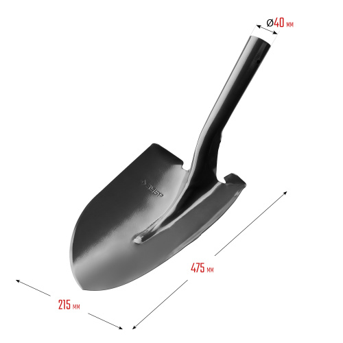 Лопата "МАСТЕР" штыковая ЛСГ для земляных работ, без черенка, ЗУБР