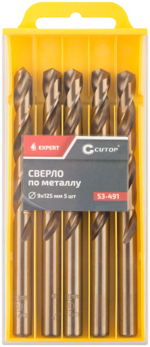 Сверло по металлу Cutop EXPERT, 9х125 мм (5 шт)