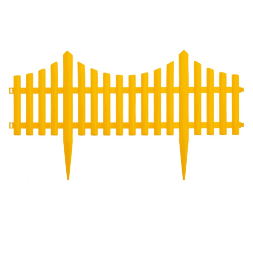 Забор декоративный "Гибкий", 24 х 300 см желтый Palisad