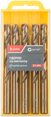 Сверло по металлу Cutop EXPERT, 9,5х125 мм (5 шт)