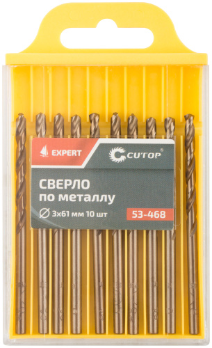 Сверло по металлу Cutop EXPERT, 3х61 мм (10 шт)