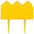 Бордюр декоративный GRINDA для клумб, 14х310см, желтый 
