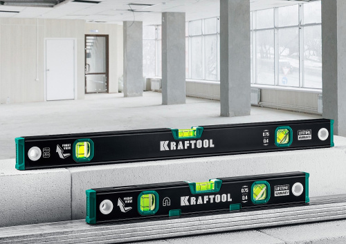 Уровень с зеркальным глазком Kraftool 800 мм