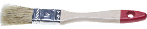 Кисть плоская STAYER "UNIVERSAL-STANDARD", натуральная щетина, деревянная ручка, 20 мм