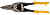 Ножницы по металлу "Лайт", инструментальная сталь, пластиковые ручки, прямые 250 мм