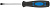 Отвертка "Стандарт", CrV сталь, прорезиненная черно-синяя ручка  5х75 мм SL