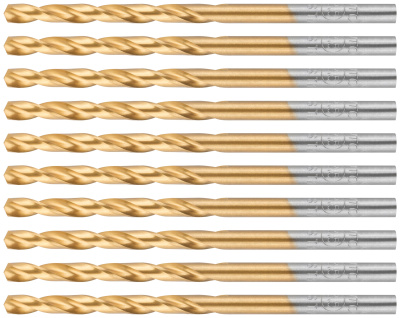 Сверло по металлу Cutop Profi с титановым покрытием, 3,8х75 мм (10 шт)