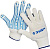Перчатки ЗУБР трикотажные, 10 класс, х/б, с защитой от скольжения, L-XL