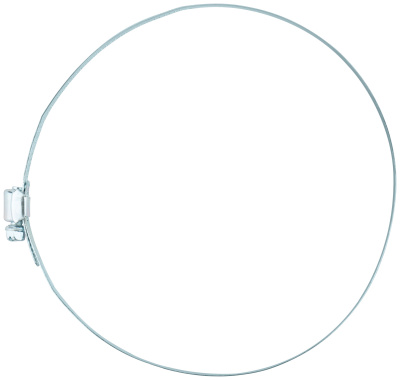 Хомут обжимной просечной (оцинкованная сталь) ширина 12,7 мм  8" (165-203 мм)