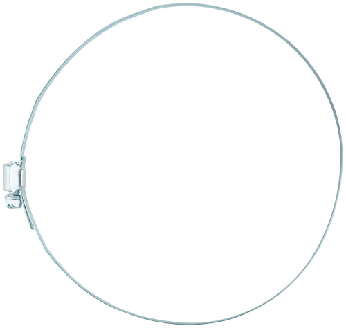 Хомут обжимной просечной (оцинкованная сталь) ширина 12,7 мм  8" (165-203 мм)