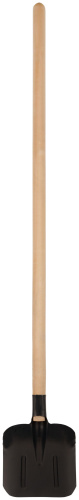 Лопата совковая плоская, с деревянным черенком  225х270х1430 мм