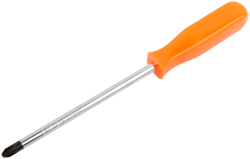 Отвертка "Эконом", CrV сталь, пластиковая оранжевая ручка  8х150 мм РН3