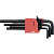 Набор ключей имбусовых HEX, 1,5–10 мм, CrV, 9 шт., оксидированные, удлиненные Matrix